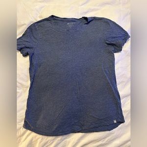 Figs blue heather supersoft under scrub tshirt